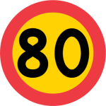 C31-8: Hastighetsbegränsning 80km/h